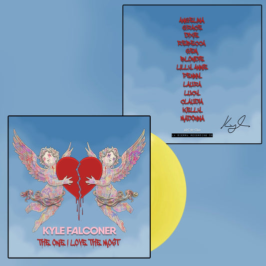 Kyle Falconer - The One I Love The Most Signed Vinyl - Transparent Yellow Limited Edition PRE ORDER