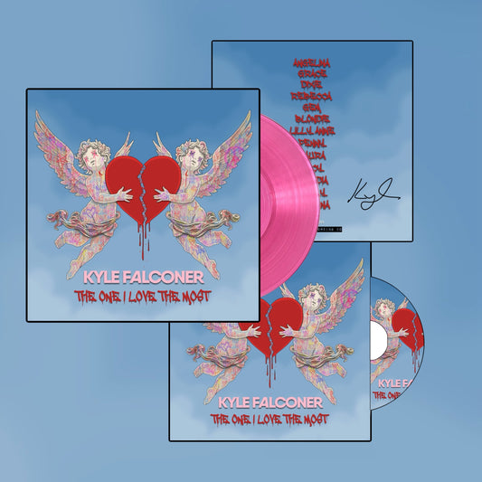 Kyle Falconer - The One I Love The Most Signed Transparent Pink Vinyl & CD BUNDLE-  Limited Edition PRE ORDER