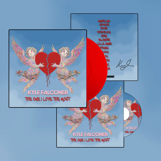 Kyle Falconer - The One I Love The Most Signed Transparent Red Vinyl & CD BUNDLE - Limited Edition PRE ORDER